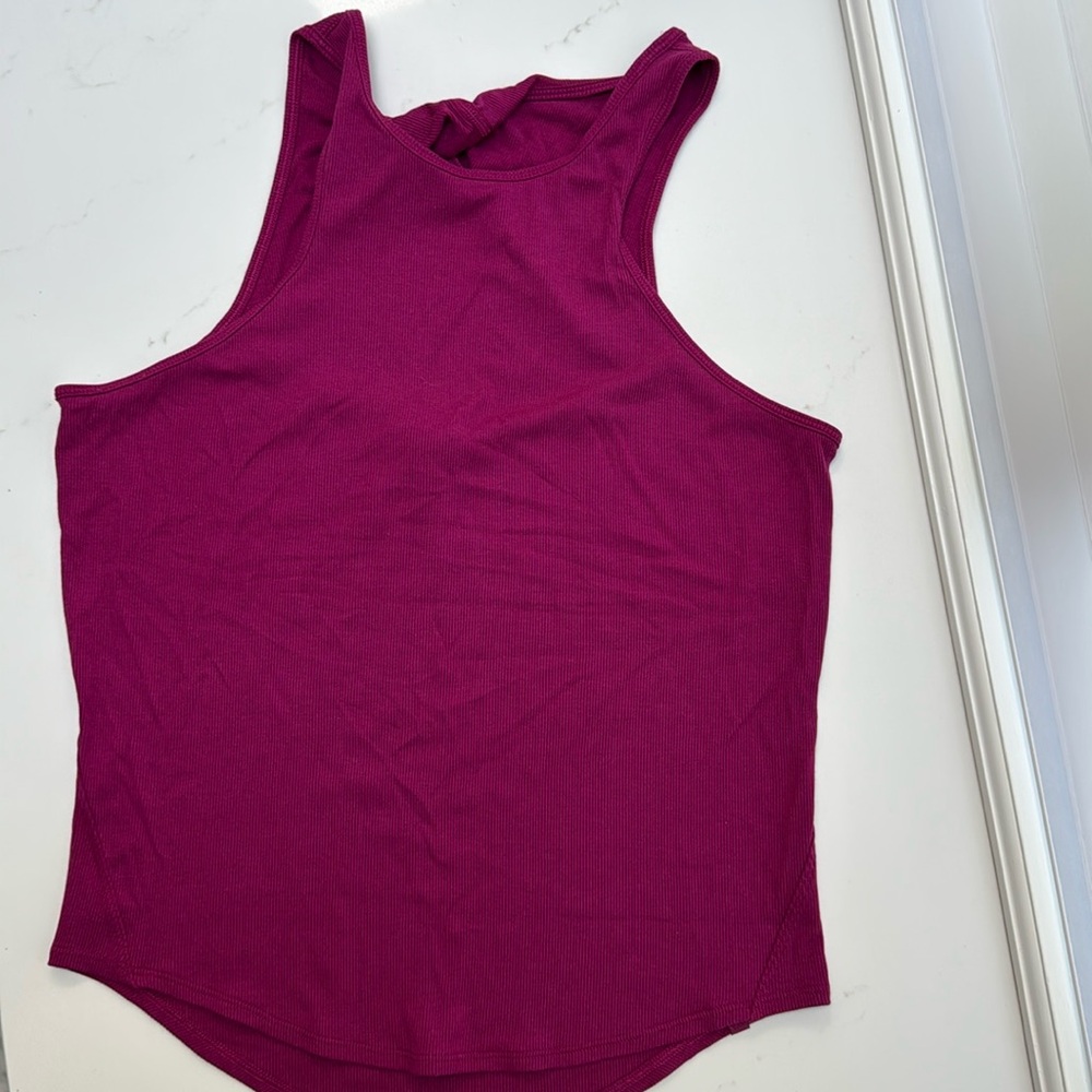 Lululemon tank top - deep fuchsia color size 8